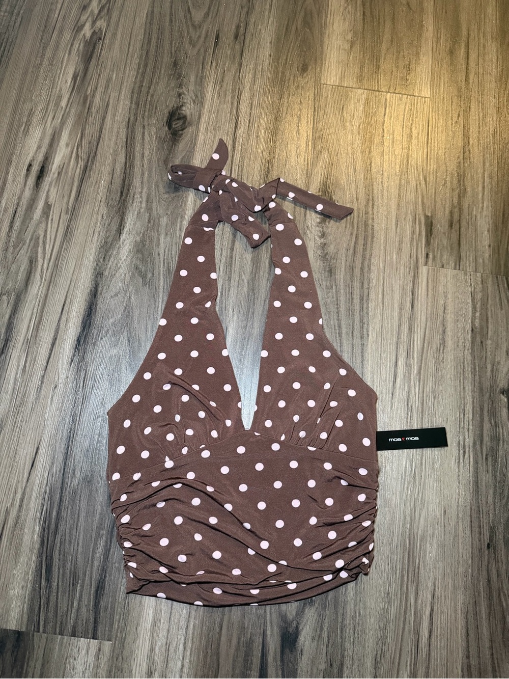 ✨ BLUSITA HALTER DE LUNARES 🤎🎀 ✨